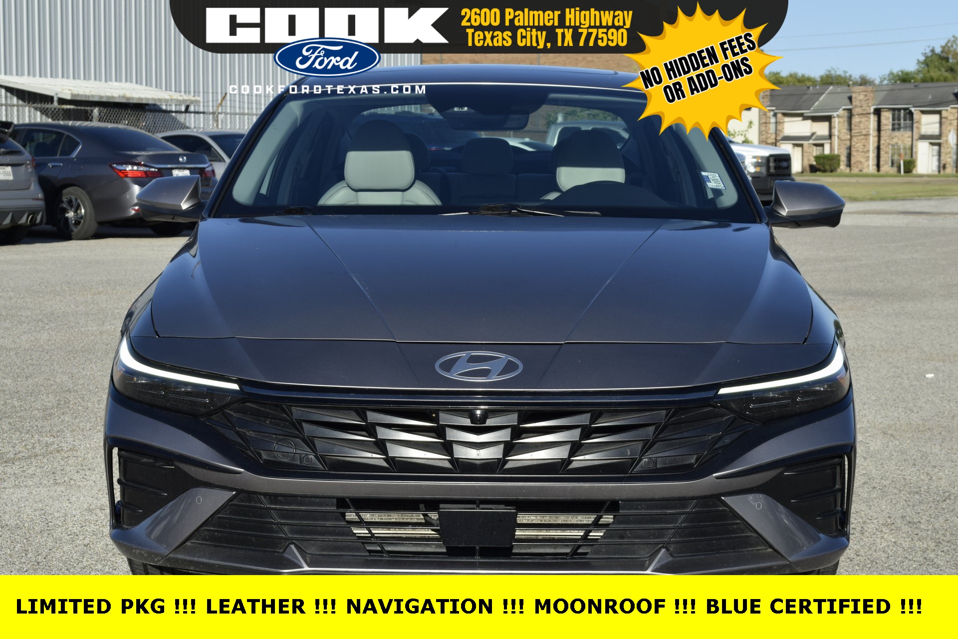 2024 Hyundai Elantra Limited Gray at Bayshore Chrysler Jeep Dodge Ram