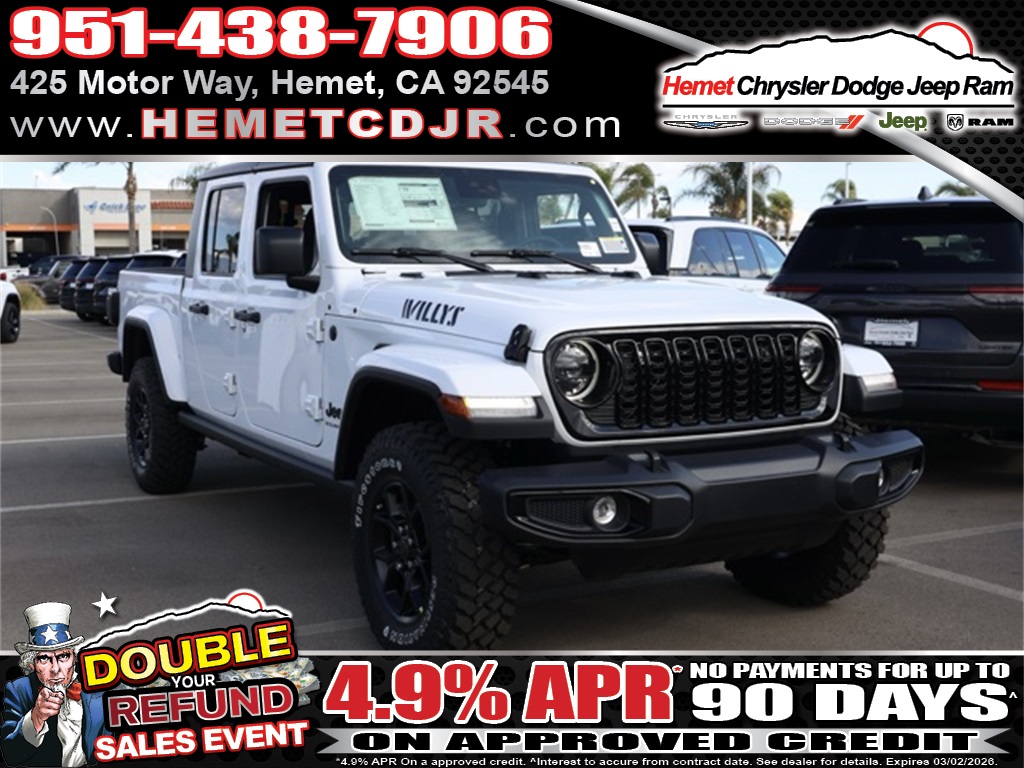 2025 Jeep Gladiator Willys Crew Cab 4WD