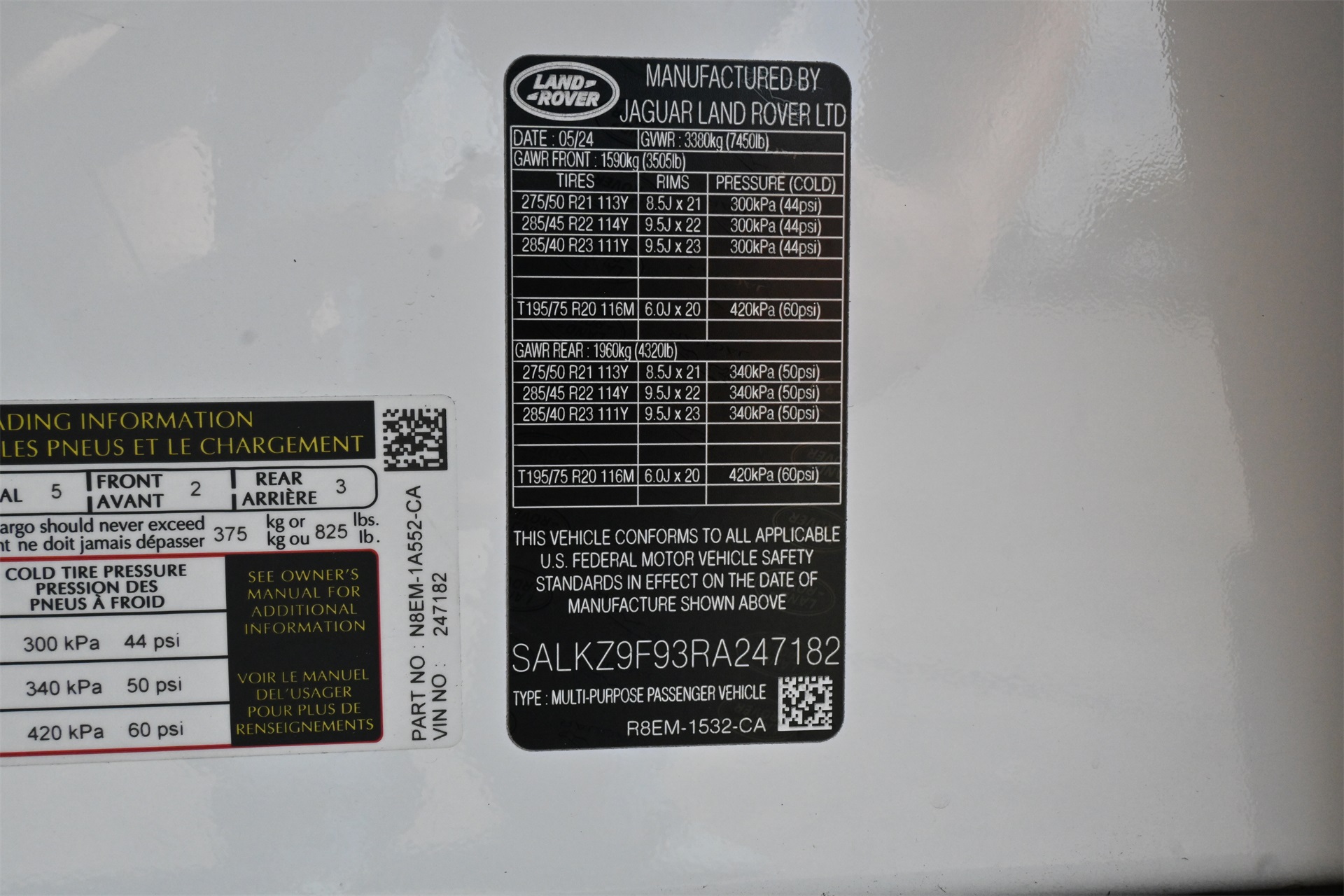 2024 Land Rover Range Rover SV White at Bayway Cadillac of The Woodlands