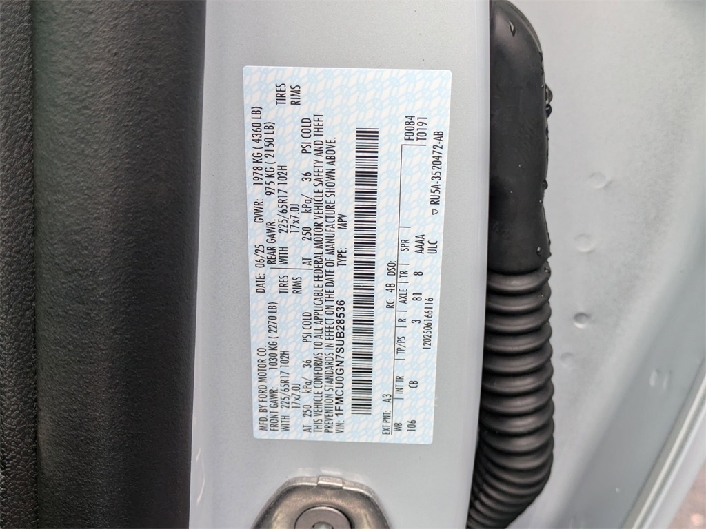 New 2025 Ford Escape For Sale in Findlay, OH