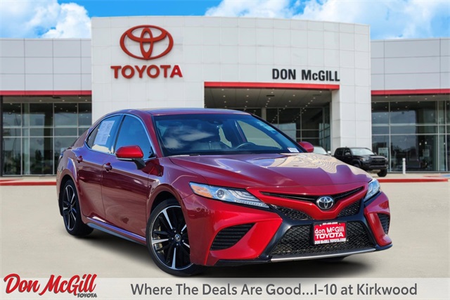 2020 Toyota Camry XSE Red at Don McGill Toyota