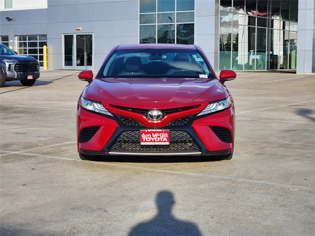 2020 Toyota Camry XSE Red at Don McGill Toyota