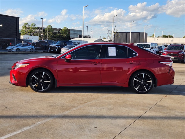 2020 Toyota Camry XSE Red at Don McGill Toyota