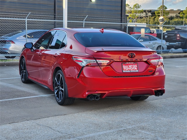 2020 Toyota Camry XSE Red at Don McGill Toyota