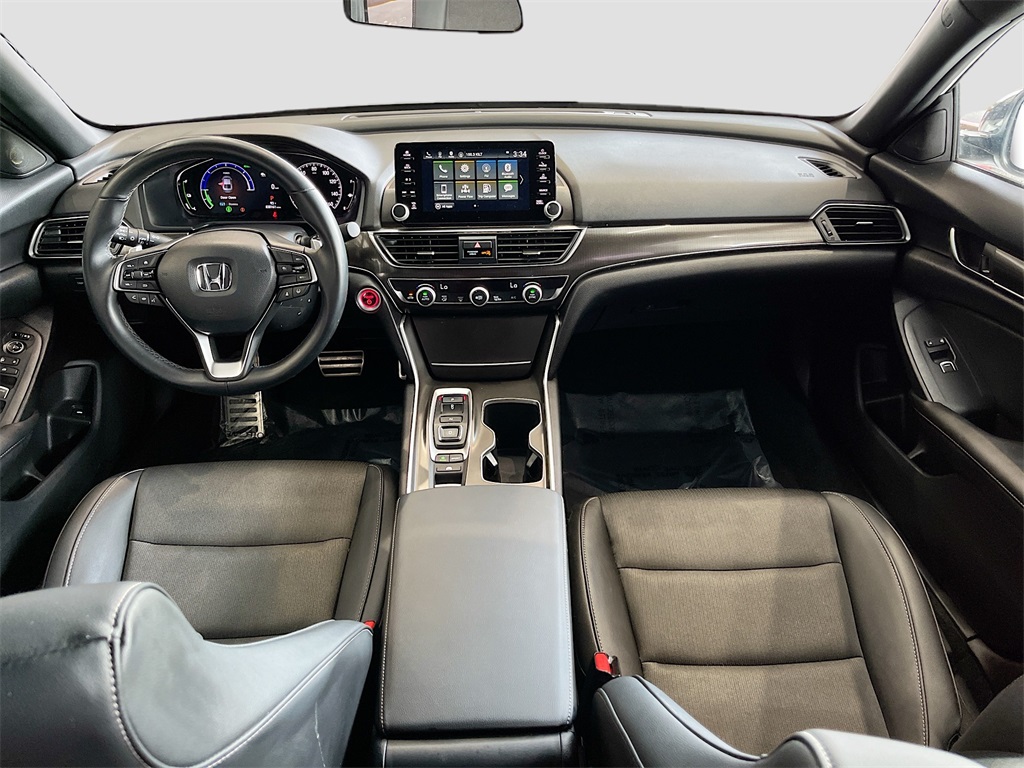 2022 Honda Accord Hybrid Sport White at Durrett Motor Company