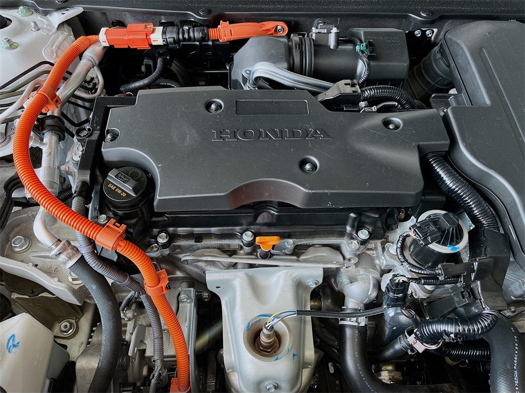 2022 Honda Accord Hybrid Sport White at Durrett Motor Company