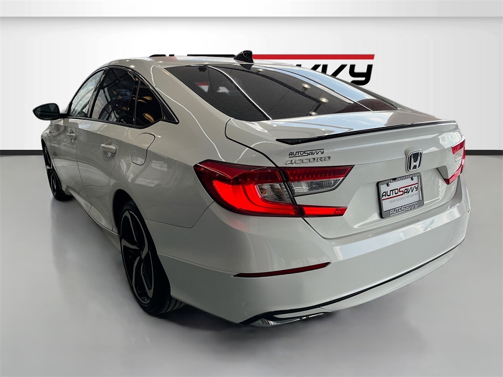 2022 Honda Accord Hybrid Sport White at Durrett Motor Company