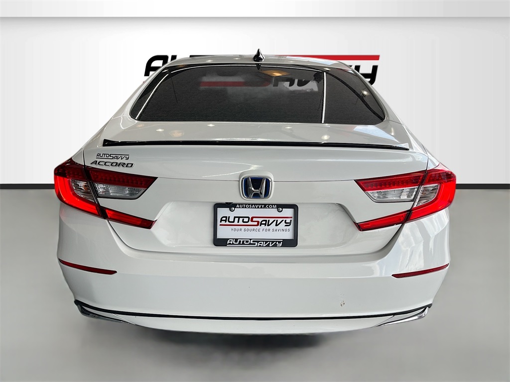 2022 Honda Accord Hybrid Sport White at Durrett Motor Company