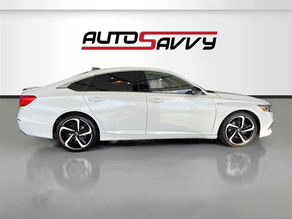 2022 Honda Accord Hybrid Sport White at Durrett Motor Company