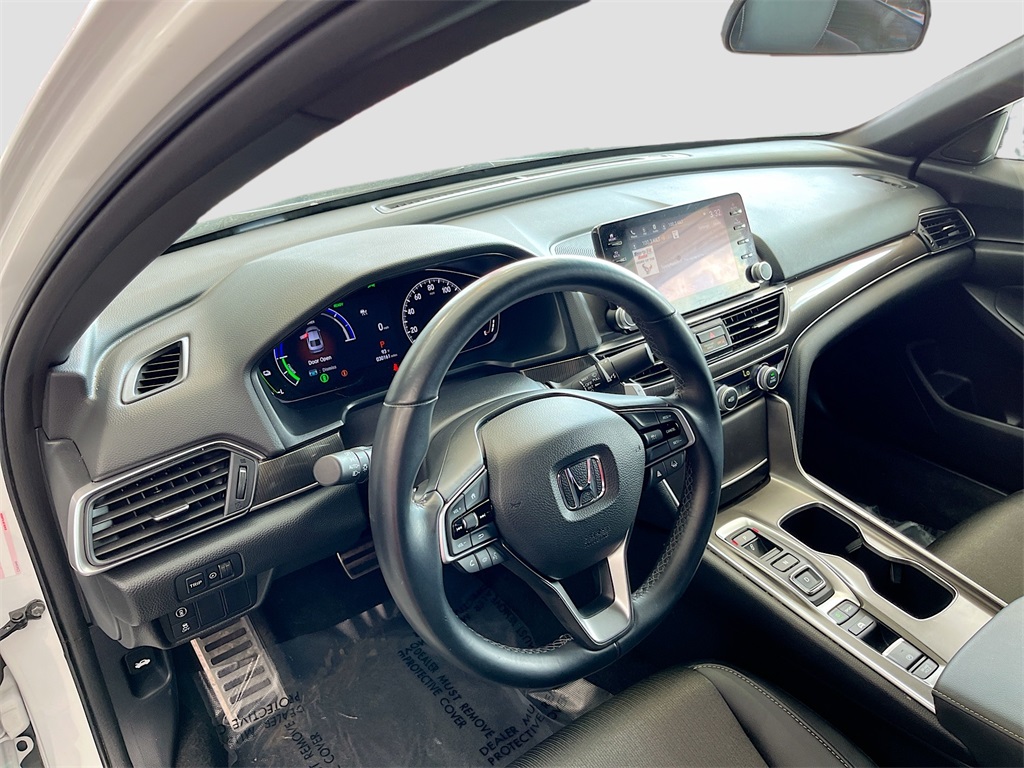 2022 Honda Accord Hybrid Sport White at Durrett Motor Company