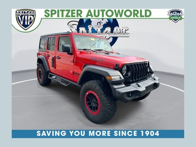 Firecracker Red Clearcoat 2020 Jeep Wrangler Unlimited Willys 4WD SUV / Crossover Four-Wheel Drive 8-Speed Automatic