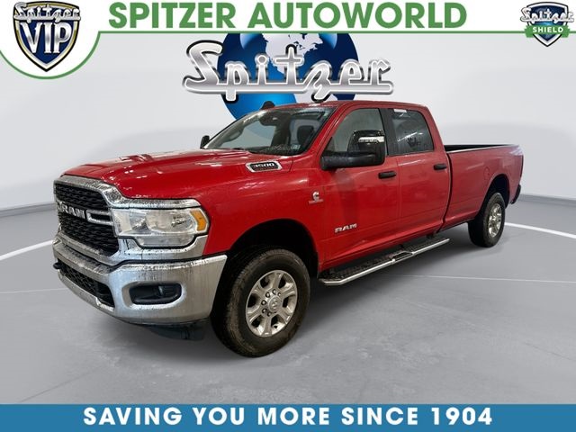Flame Red Clearcoat 2024 RAM 3500 Big Horn Crew Cab LB 4WD Pickup Truck Four-Wheel Drive 6-Speed Automatic