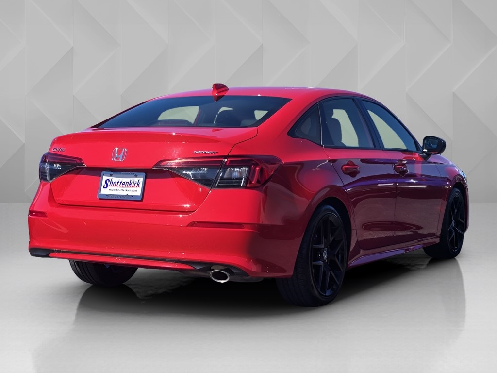 2024 Honda Civic Sport Red at Joe Myers Mazda Kia