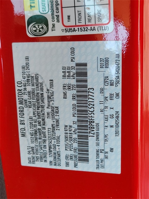 Used Car 2012 Ford Mustang  Shelby Gt350 For Sale Under $70,000 In San Antonio, Texas