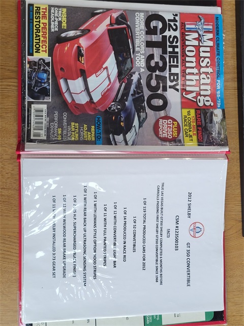 Used Car 2012 Ford Mustang  Shelby Gt350 For Sale Under $70,000 In San Antonio, Texas