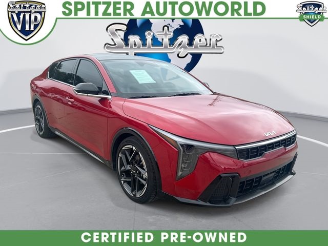 Currant Red 2025 Kia K4 GT-Line FWD Sedan Front-Wheel Drive Continuously Variable Transmission