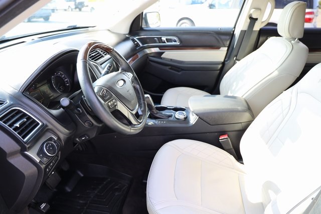 2018 Ford Explorer Platinum White at DeMontrond Mazda