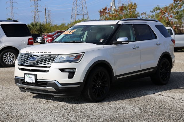 2018 Ford Explorer Platinum White at DeMontrond Mazda
