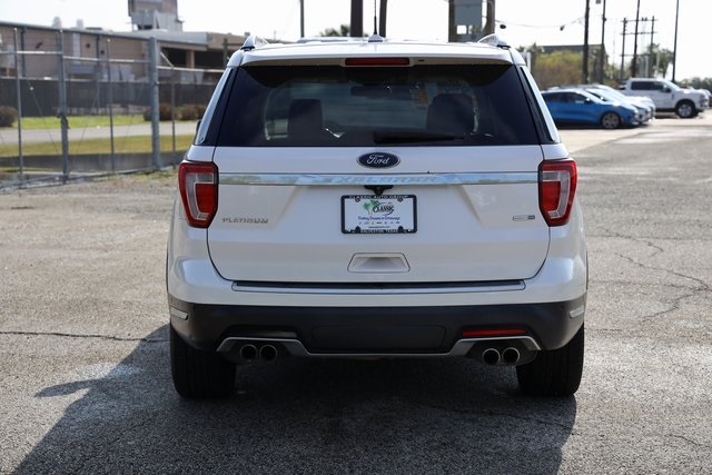 2018 Ford Explorer Platinum White at DeMontrond Mazda