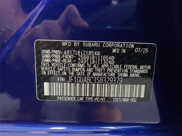 2025 – Subaru – Impreza