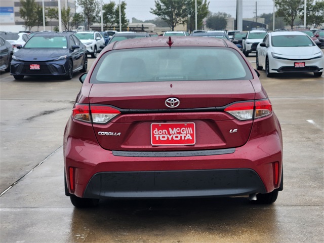 2024 Toyota Corolla LE Red at Traditions Chevrolet