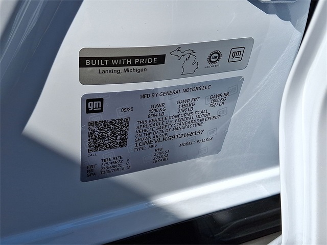 2026 Chevrolet Traverse RS for sale at PATRIOT CHEVROLET OF WARMINSTER