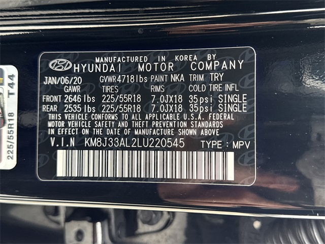 2020 Hyundai Tucson SEL Black at DeMontrond Gulf Freeway