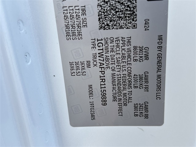 2024 GMC Savana 2500 Work Van White at Wharton Chevrolet GMC