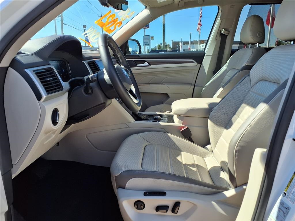 2021 Volkswagen Atlas 2.0T SEL Premium White at DeMontrond Automotive Group