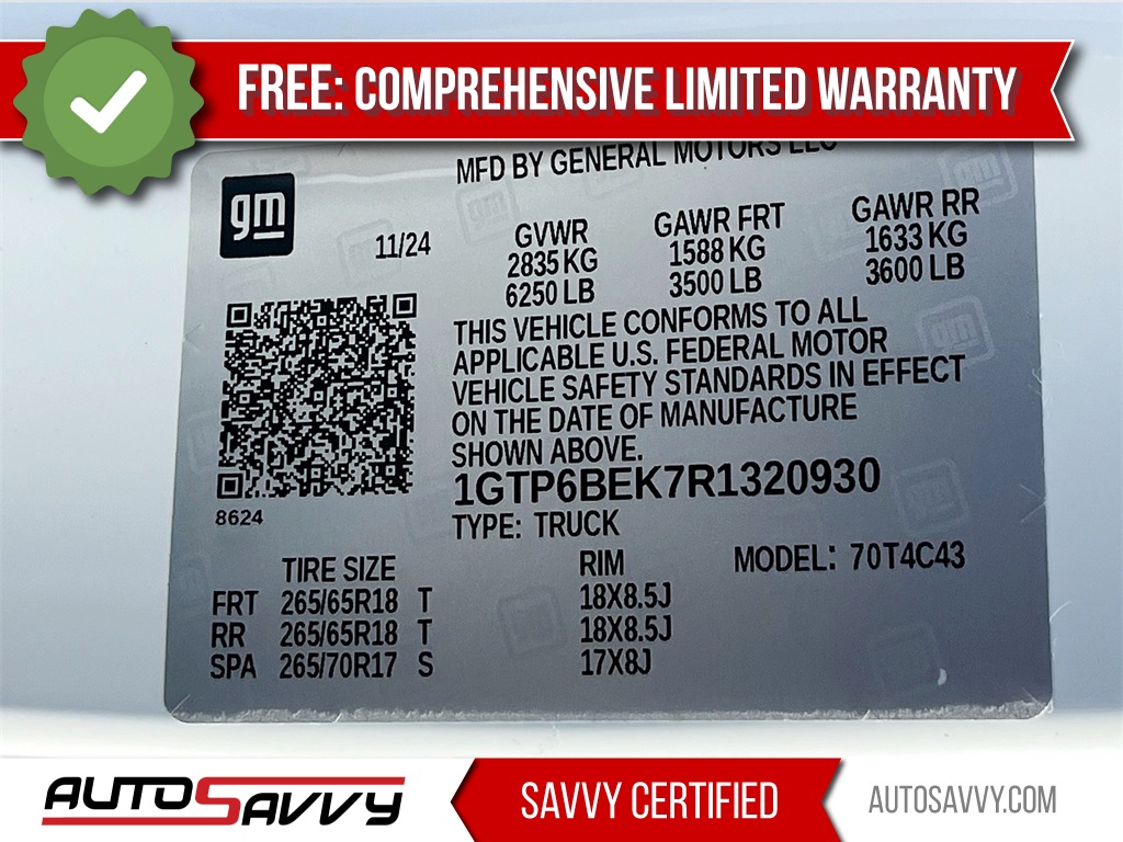 2024 GMC Canyon Elevation White at Emmons Autoplex