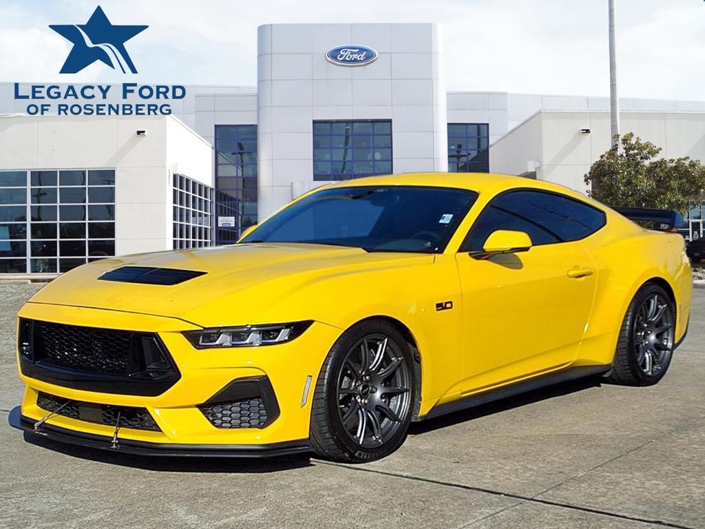 2024 Ford Mustang GT Premium Yellow at South Houston Nissan