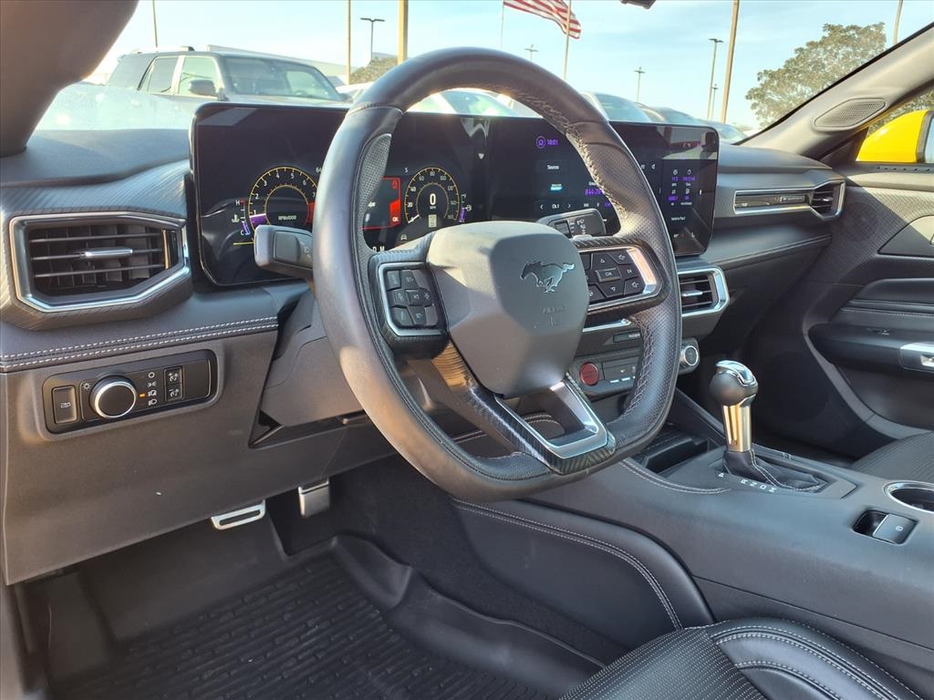 2024 Ford Mustang GT Premium Yellow at South Houston Nissan
