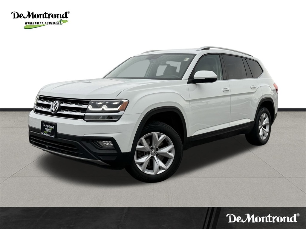 2018 Volkswagen Atlas 2.0T SE White at DeMontrond Auto Country