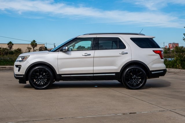 2018 Ford Explorer Platinum White at Texan Dodge Chrysler Jeep Ram