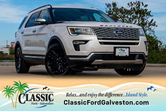2018 Ford Explorer Platinum White at Autostrade