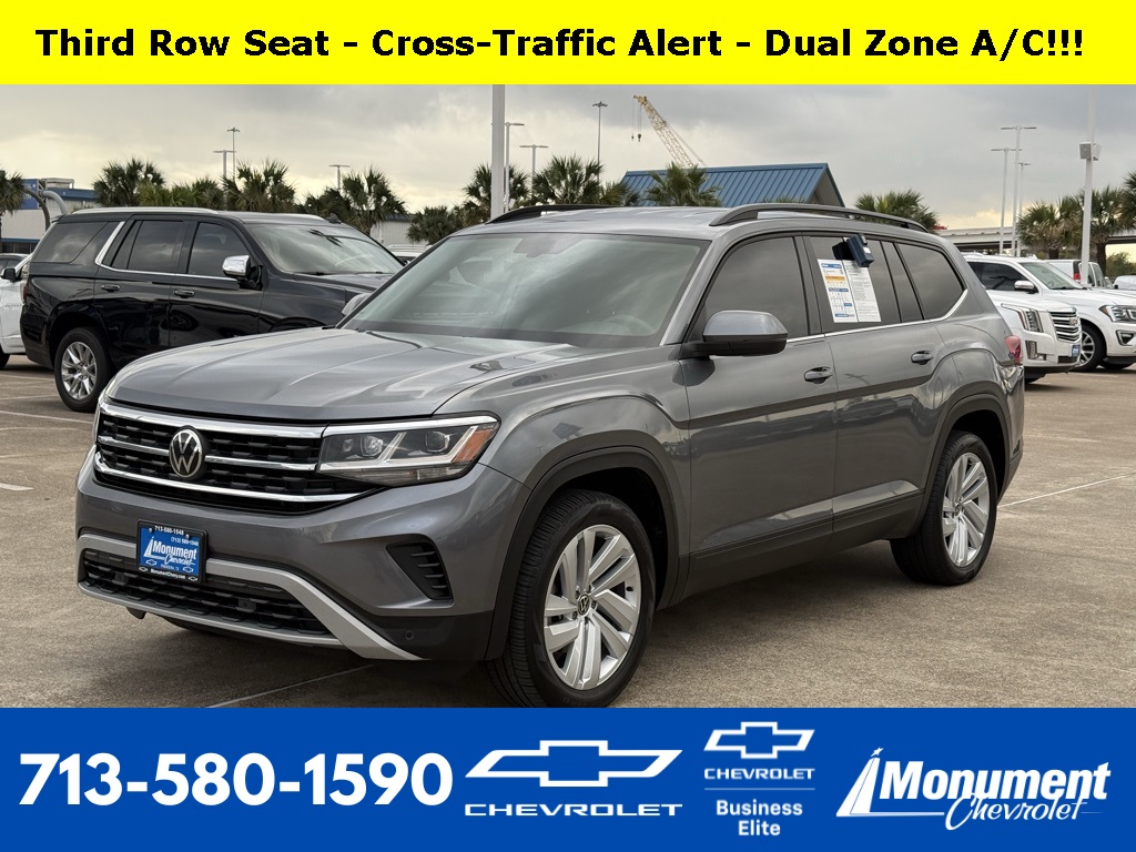 2021 Volkswagen Atlas 3.6L V6 SE w/Technology Gray at River Oaks CDJR