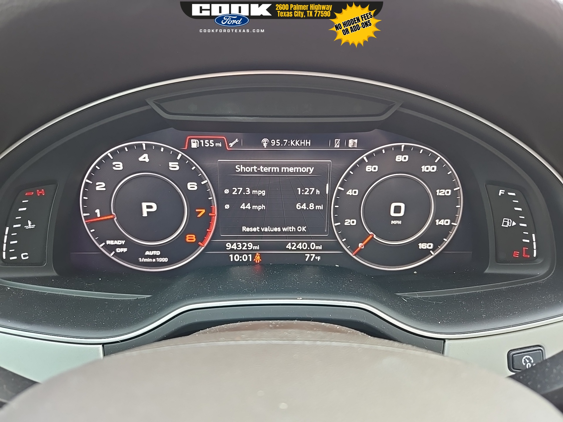 2019 Audi Q7 45 Premium Plus White at Shottenkirk Kia Fort Bend