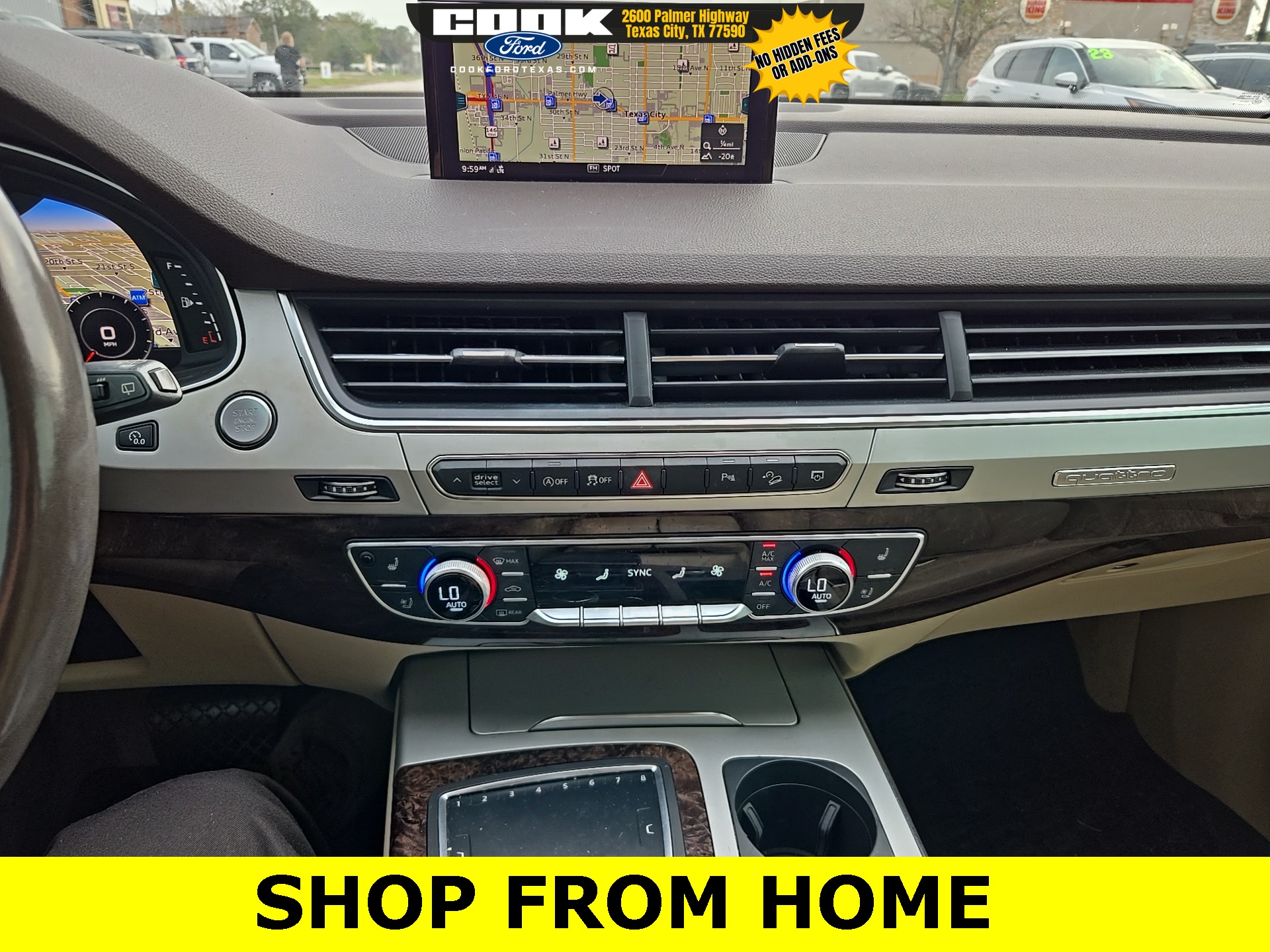 2019 Audi Q7 45 Premium Plus White at Shottenkirk Kia Fort Bend