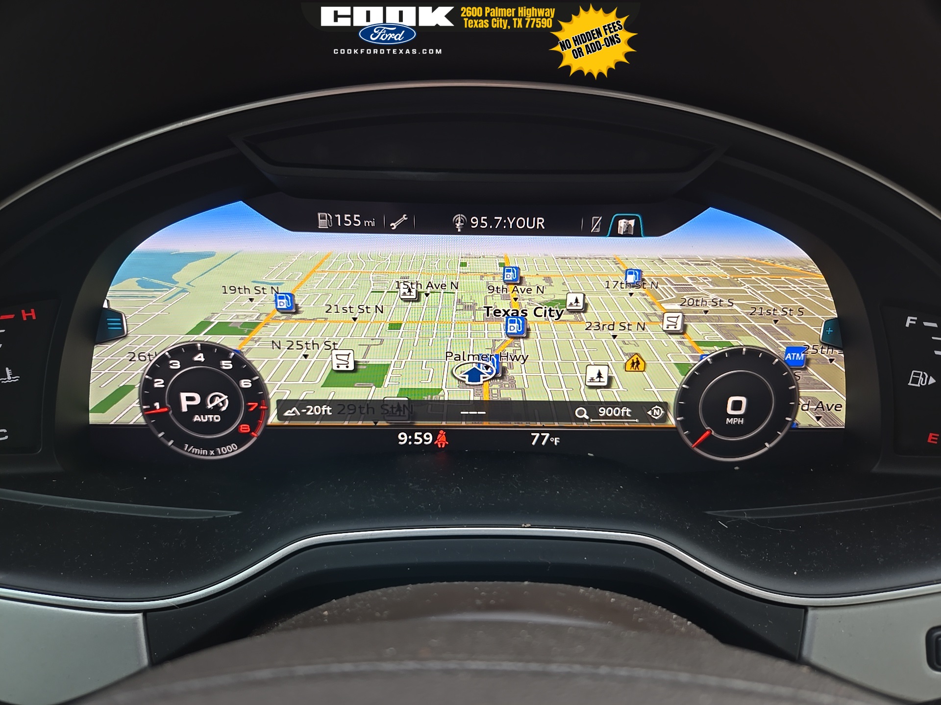 2019 Audi Q7 45 Premium Plus White at Shottenkirk Kia Fort Bend