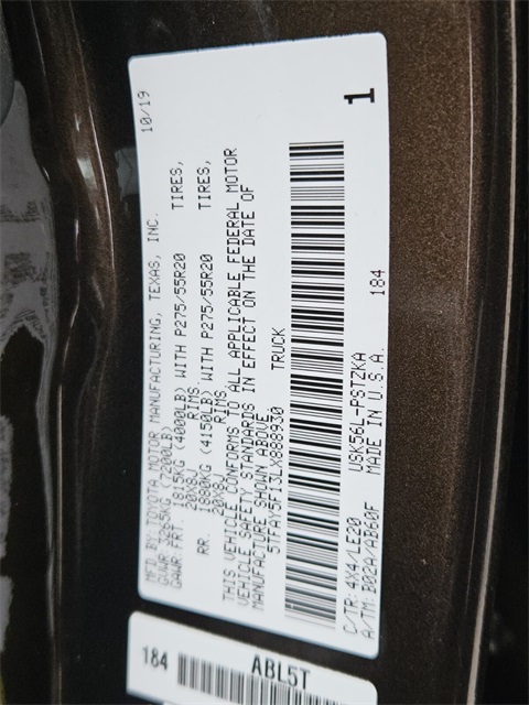 Used Car 2020 Toyota Tundra  Platinum For Sale Under $40,000 In San Antonio, Texas