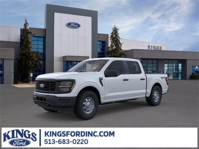 Oxford White 2025 Ford F-150 XL SuperCrew 4WD Pickup Truck Four-Wheel Drive Automatic