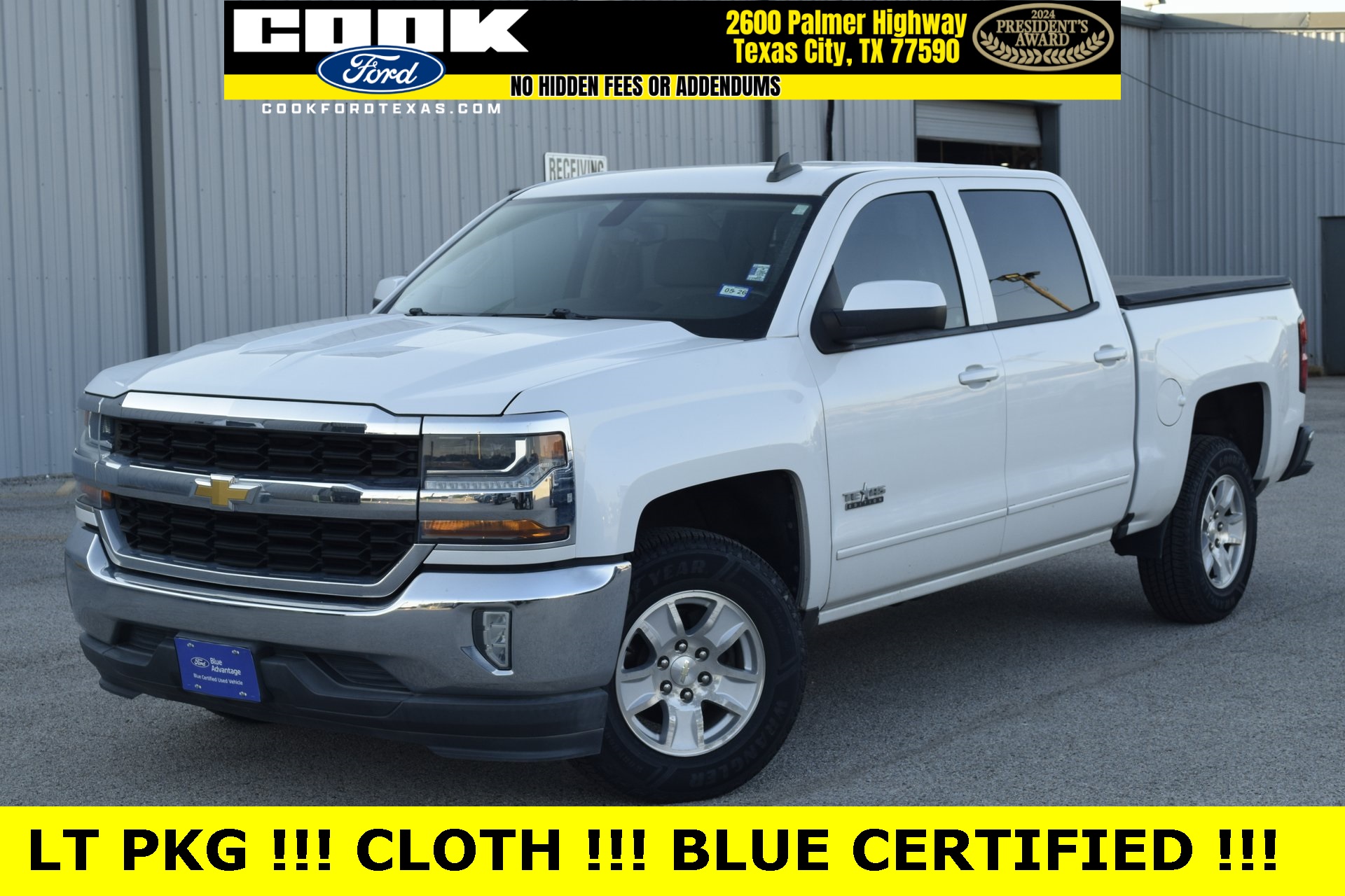 2018 Chevrolet Silverado 1500 LT White at Martin Chrysler Dodge Jeep Ram