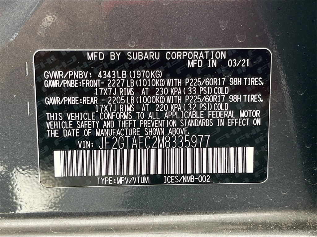 2021 Subaru Crosstrek Premium Gray at Durrett Motor Company