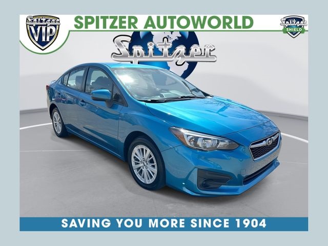 Island Blue Pearl 2018 Subaru Impreza 2.0i Premium Sedan AWD Sedan All-Wheel Drive Continuously Variable Transmission