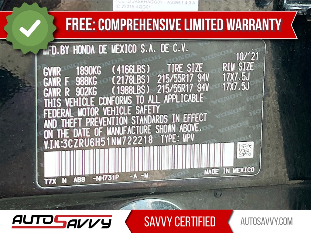 2022 Honda HR-V EX Black at Community Honda