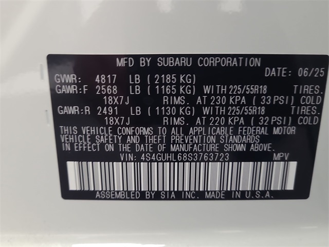 2025 – Subaru – Crosstrek