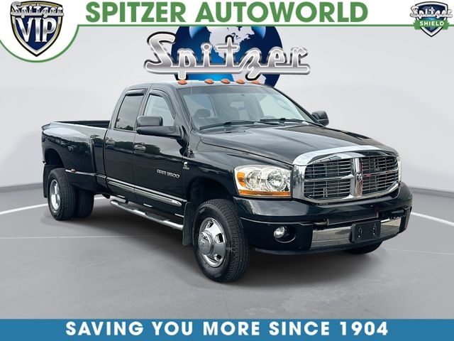 Brilliant Black Crystal Pearl 2006 Dodge RAM 3500 Pickup Truck Four-Wheel Drive 4-Speed Automatic