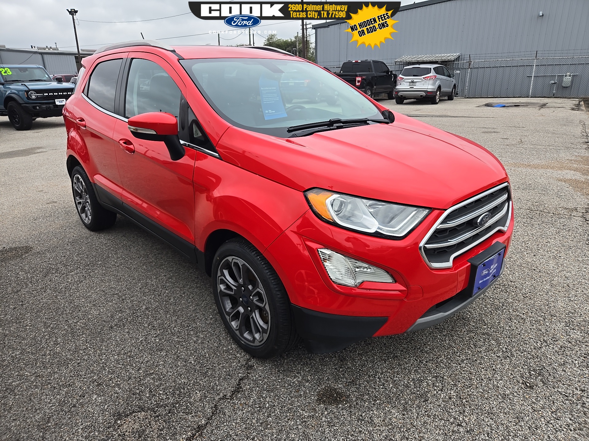 2021 Ford EcoSport Titanium Red at AutoSavvy Houston Northwest