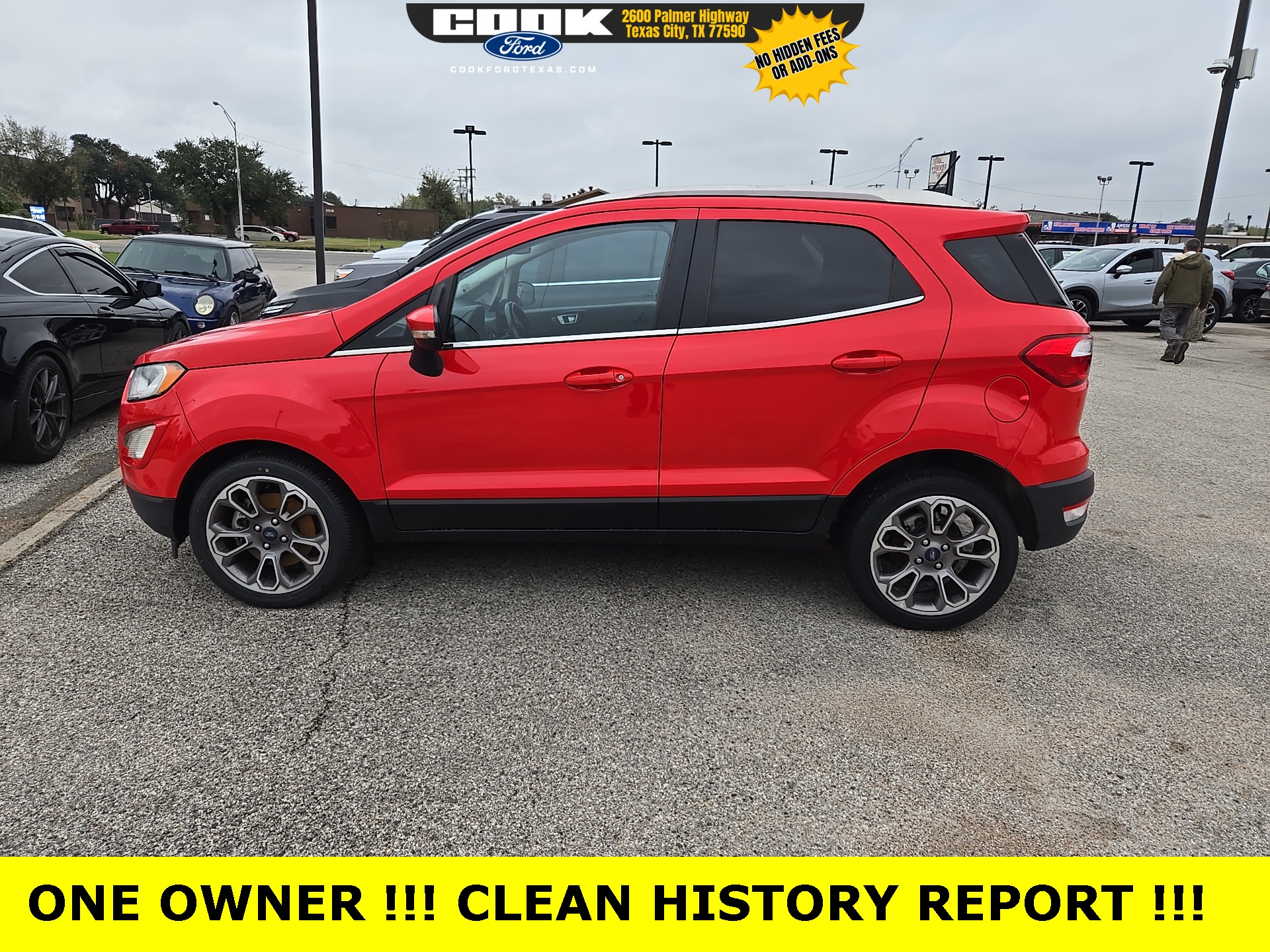 2021 Ford EcoSport Titanium Red at AutoSavvy Houston Northwest