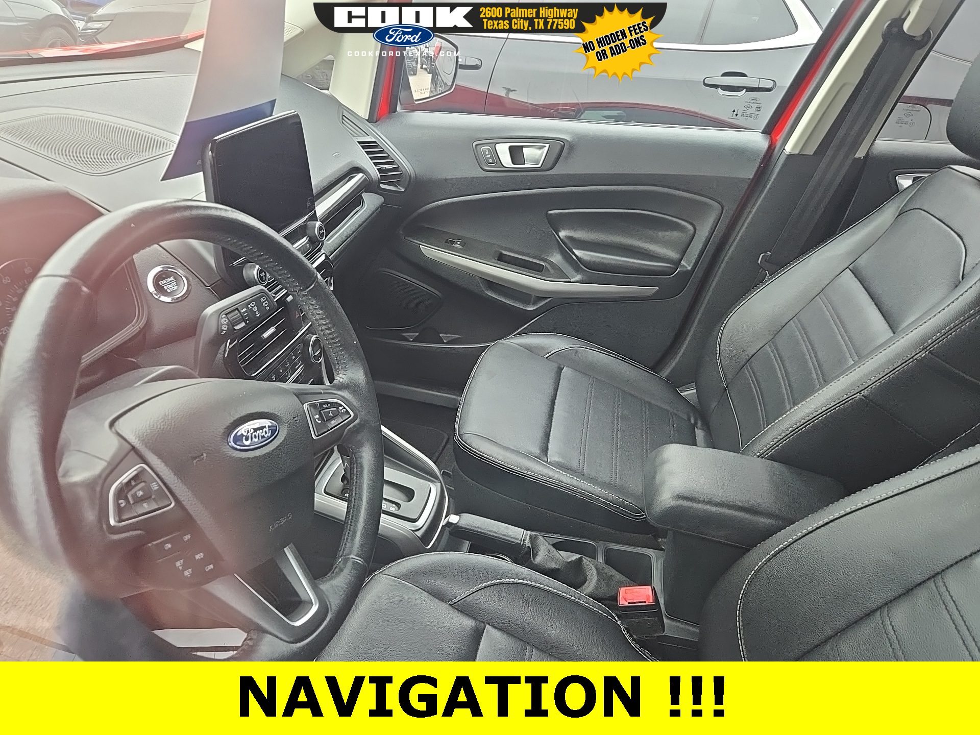 2021 Ford EcoSport Titanium Red at AutoSavvy Houston Northwest